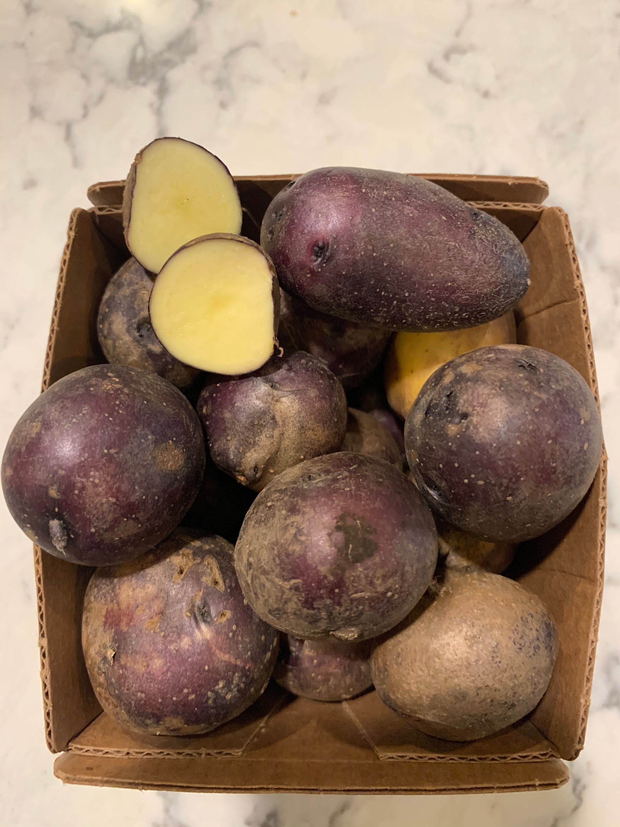 Huckleberry Gold potatoes farmhouse organics